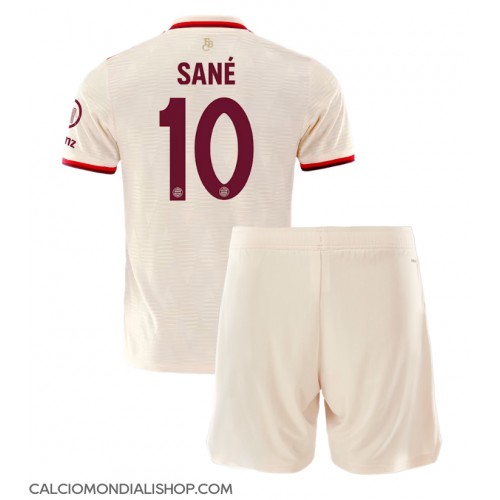 Maglie da calcio Bayern Munich Leroy Sane #10 Terza Maglia Bambino 2024-25 Manica Corta (+ Pantaloni corti)